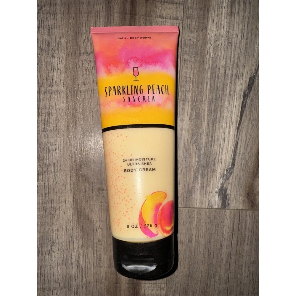 BATH & BODY WORKS SPARKLING PEACH SANGRIA BODY CREAM 8 OZ Ultra Shea Lotion